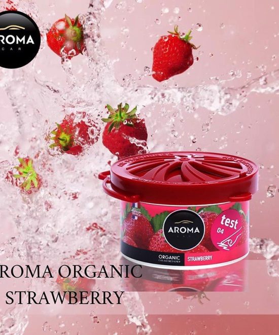 Sáp thơm ô tô Aroma Organic Strawberry Dâu Tây - Pháp