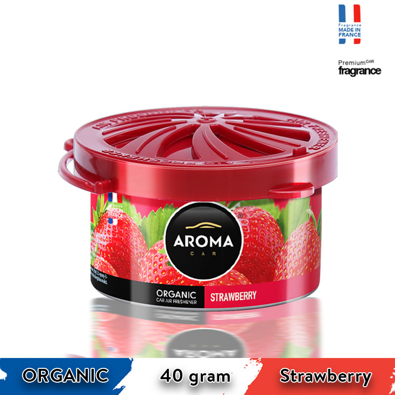 Sáp thơm ô tô Aroma Organic Strawberry Dâu Tây - Pháp