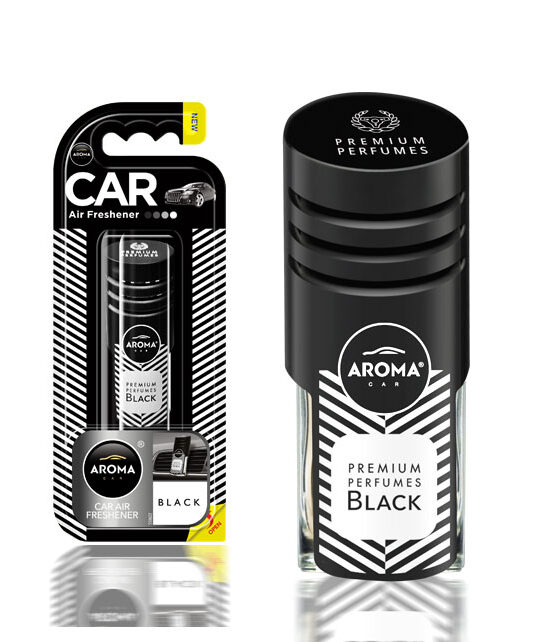 Nước hoa cài cửa gió ô tô Aroma Prestige Vent Black - Pháp